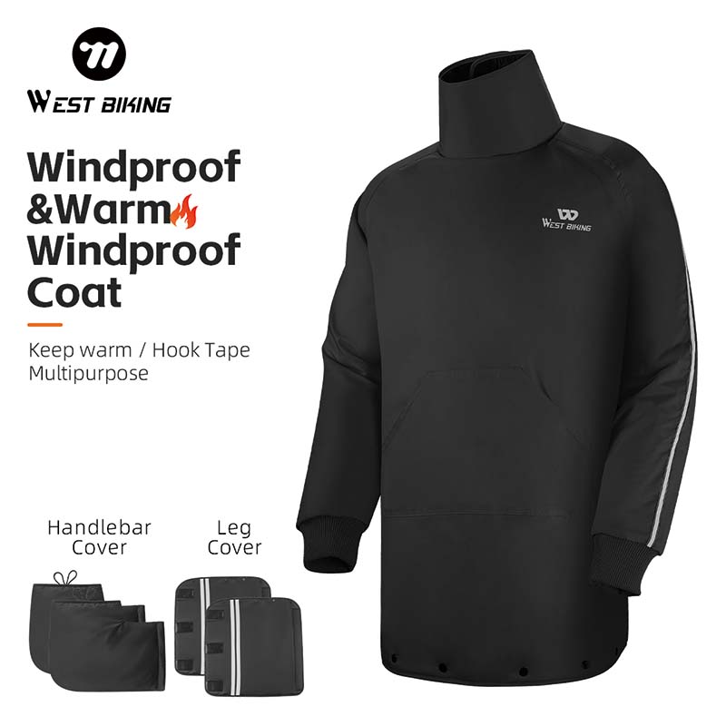 Cycling Commute Jacket - WEST BIKING Cycling Windproof Coat Thick