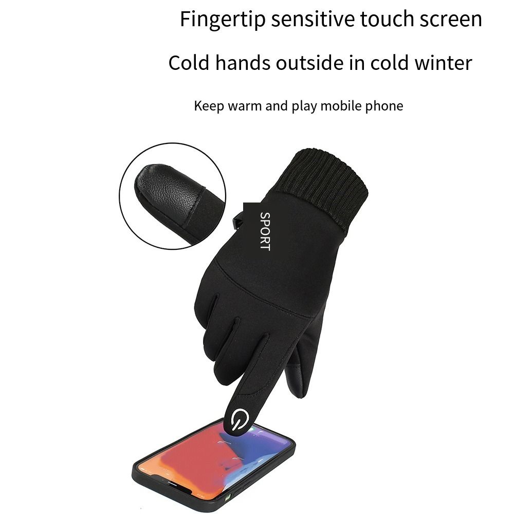 Waterproof Cycling Commute - Autumn and Winter Touchscreen Gloves Windproof
