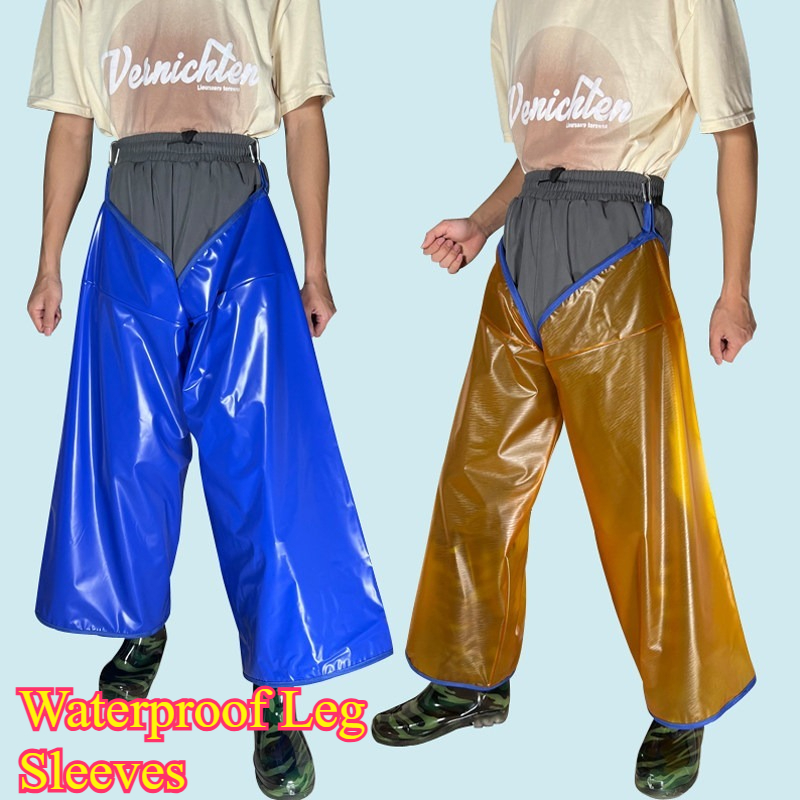Cycling To Work - Heavy Duty Thickened Rubber Trouser Waterproof