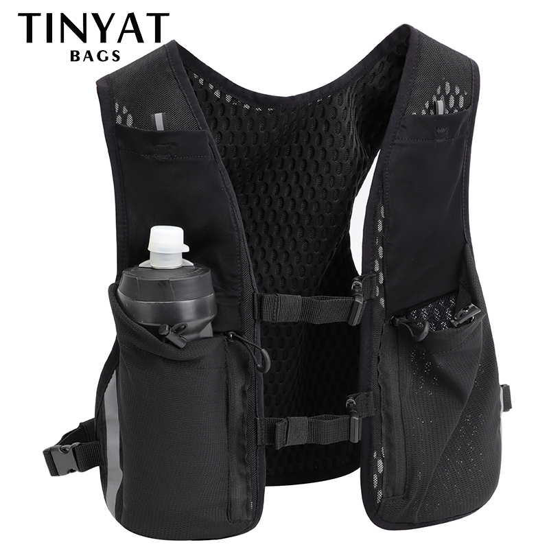 Reflective Vest Cycling - TINYAT Reflective Multi-function Vest Bag for