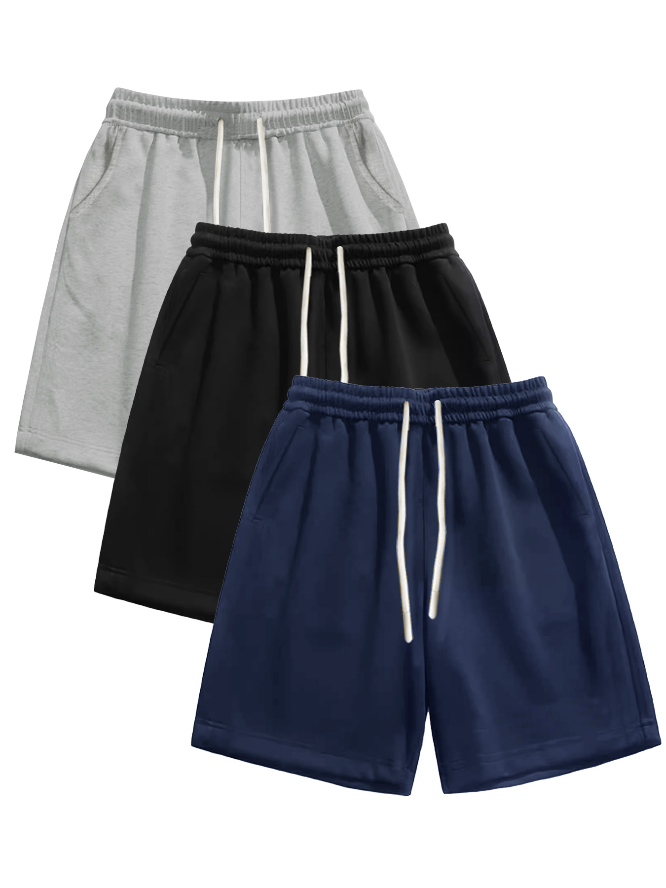 Cycling Commute Shorts - 3-piece men's shorts, summer solid color