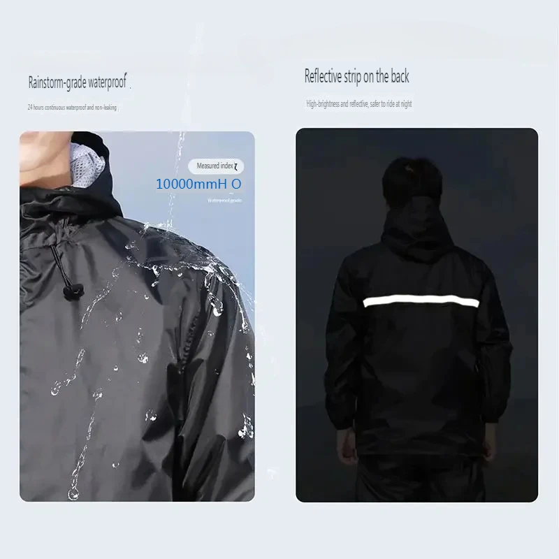 Thin Raincoat Set Summer Water - огляд і ціна Cycling Rain Jacket Commute