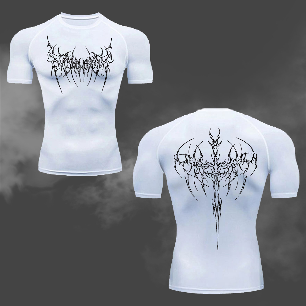 Men's Compression T-Shirt Goth - огляд і ціна Cycling Commute Training