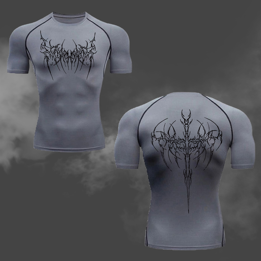 Men's Compression T-Shirt Goth - огляд і ціна Cycling Commute Training