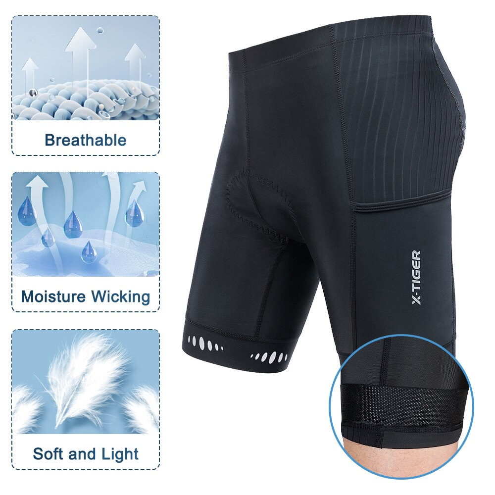 X-TIGER Men Cycling Shorts wit - огляд і ціна Cycling Commuter Pants