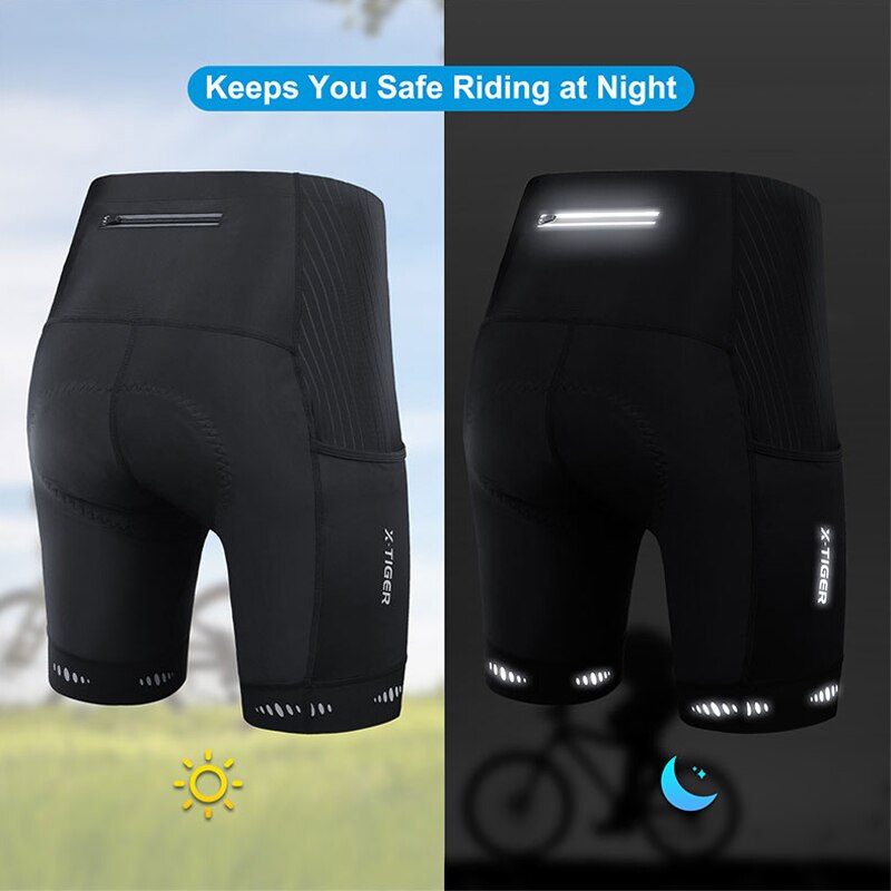 X-TIGER Men Cycling Shorts wit - огляд і ціна Cycling Commuter Pants