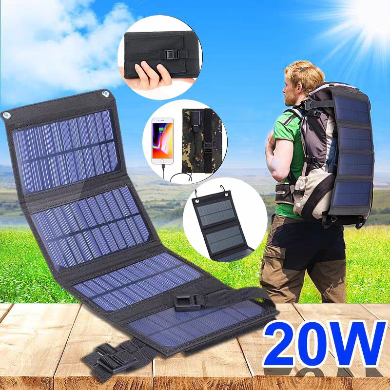 Foldable Solar Panel 20W 50W 6 - огляд і ціна Usb Charger Dynamo