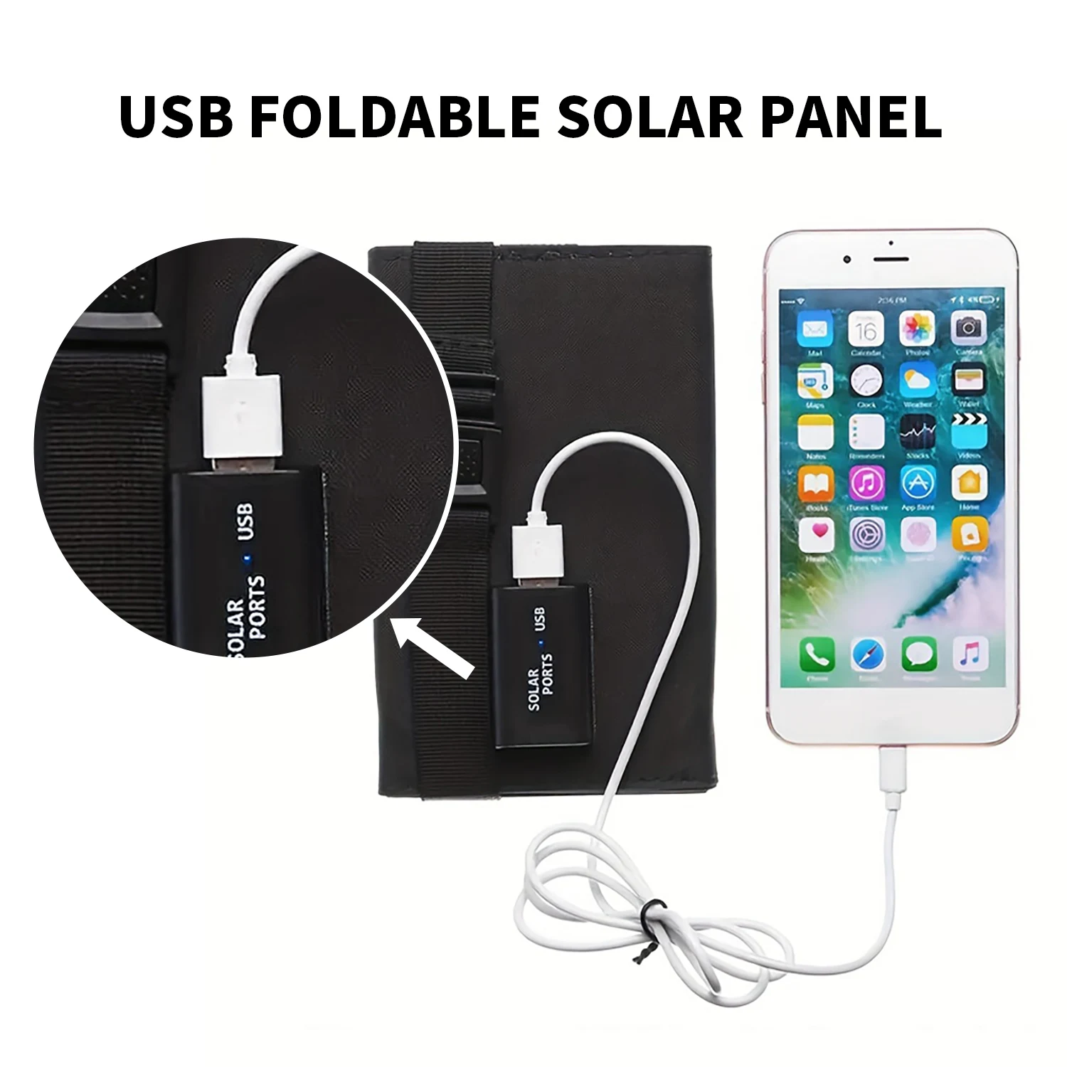 Foldable Solar Panel 20W 50W 6 - огляд і ціна Usb Charger Dynamo