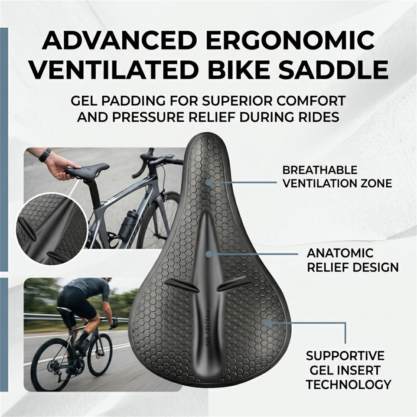 Silicone Bicycle Seat Cover Th - огляд і ціна Commuter Cycling
