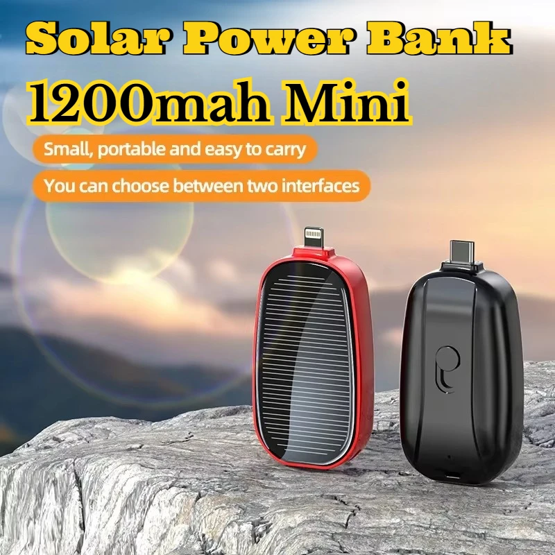 1200mAh Solar Mini Power Bank  - огляд і ціна Usb Charger Dynamo
