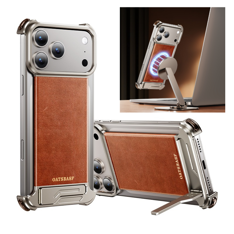 Oatsbasf Leather for iPhone 17 - огляд і ціна Kickstand Adjustable
