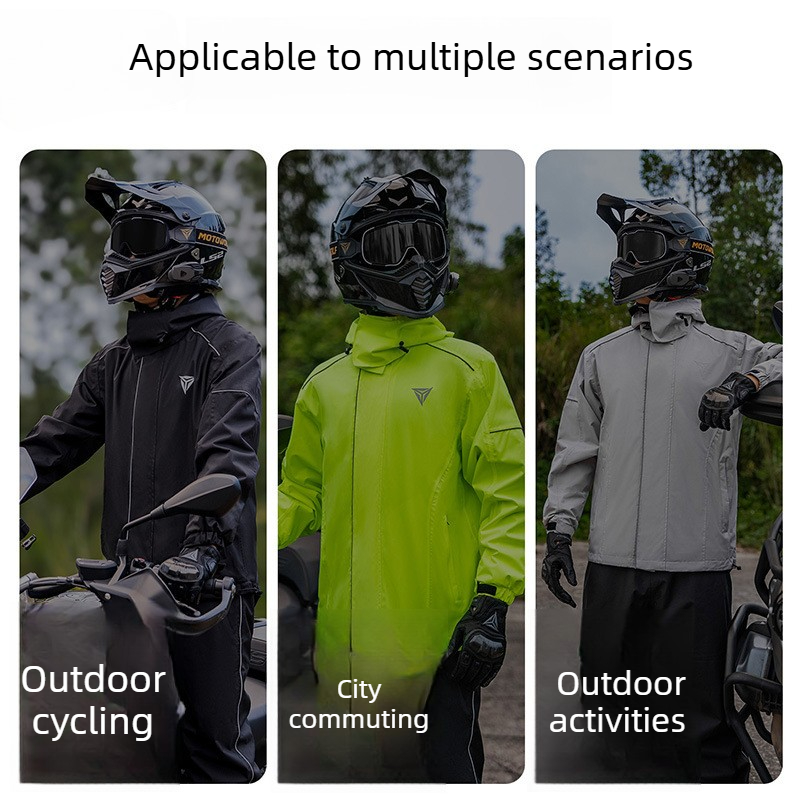 Motorcycle Rain Suit Waterproo - огляд і ціна Cycling Rain Jacket Commute