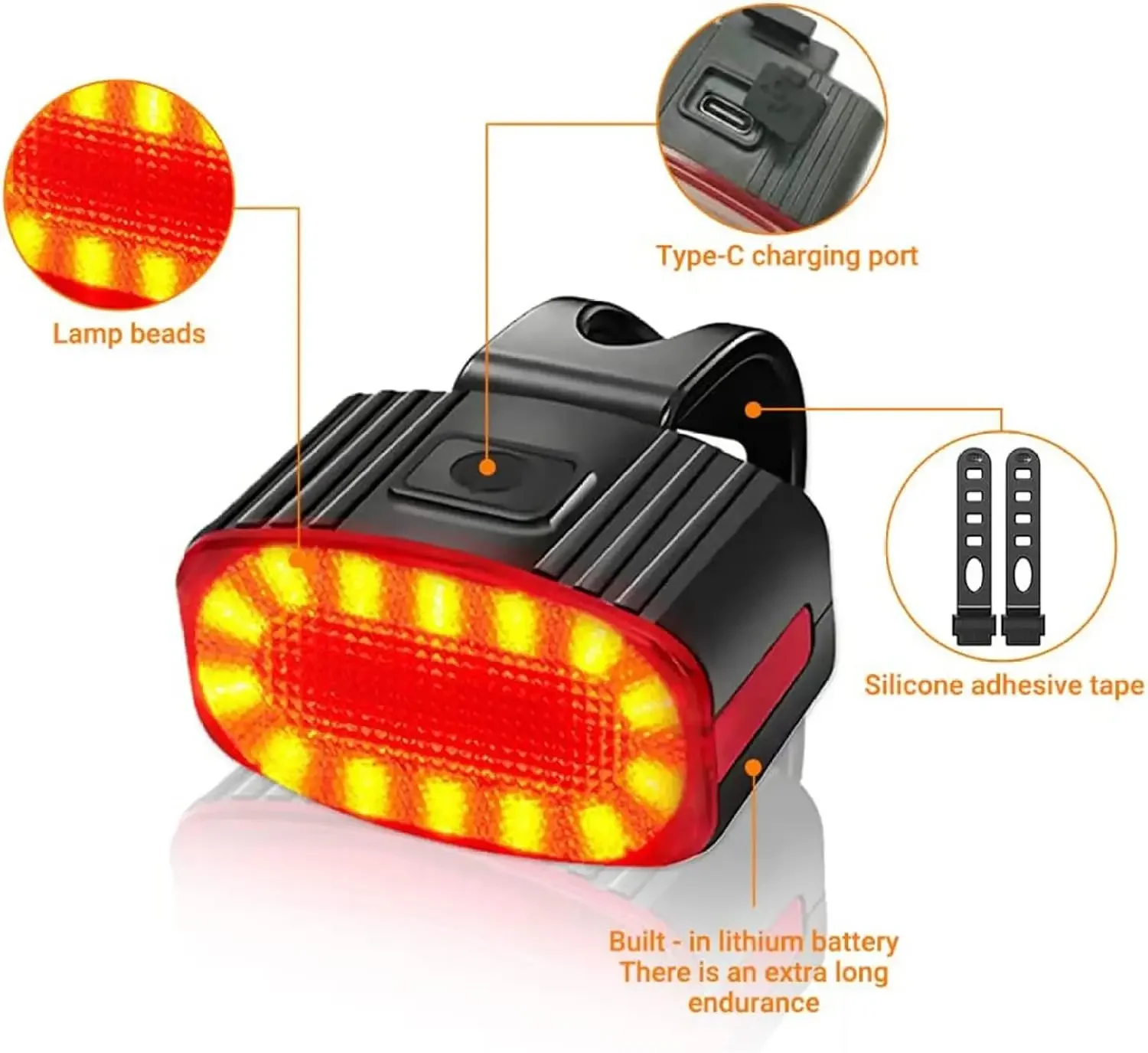 Cycling Bicycle Front Rear Lig - огляд і ціна Bike Light Front Rear