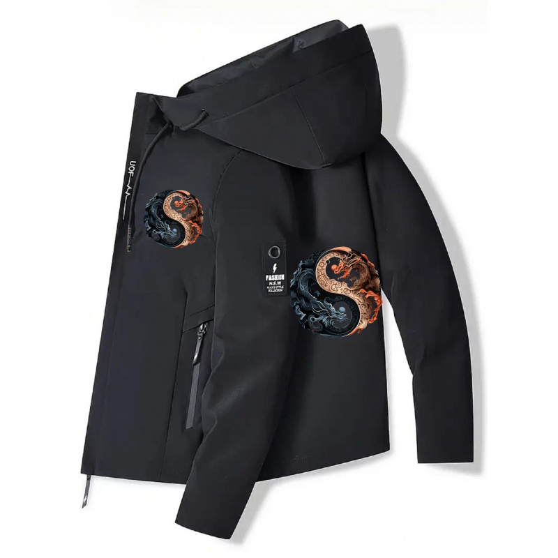 Men's Hooded Jacket - Zippered - огляд і ціна Cycling Commute Jacket
