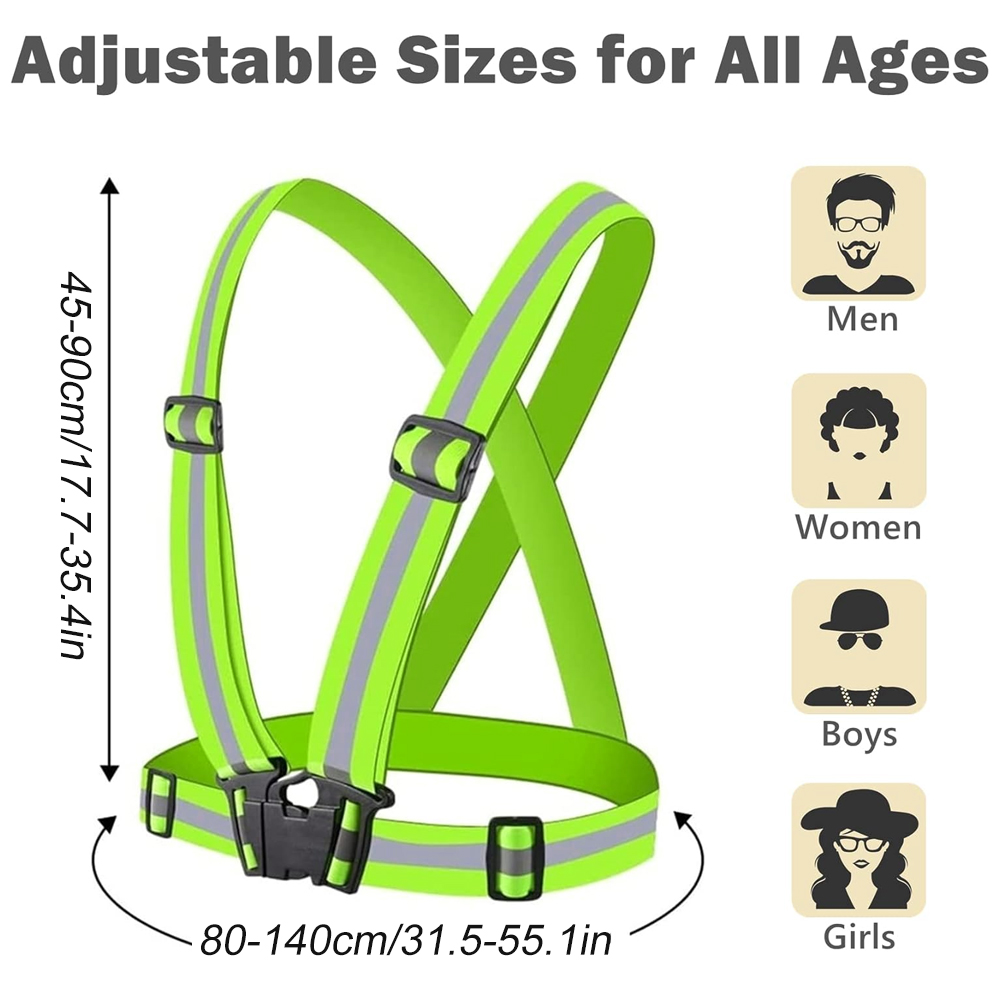 1Pcs Night Running Vest High V - огляд і ціна Reflective Vest Cycling