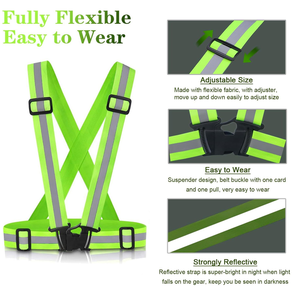 1Pcs Night Running Vest High V - огляд і ціна Reflective Vest Cycling