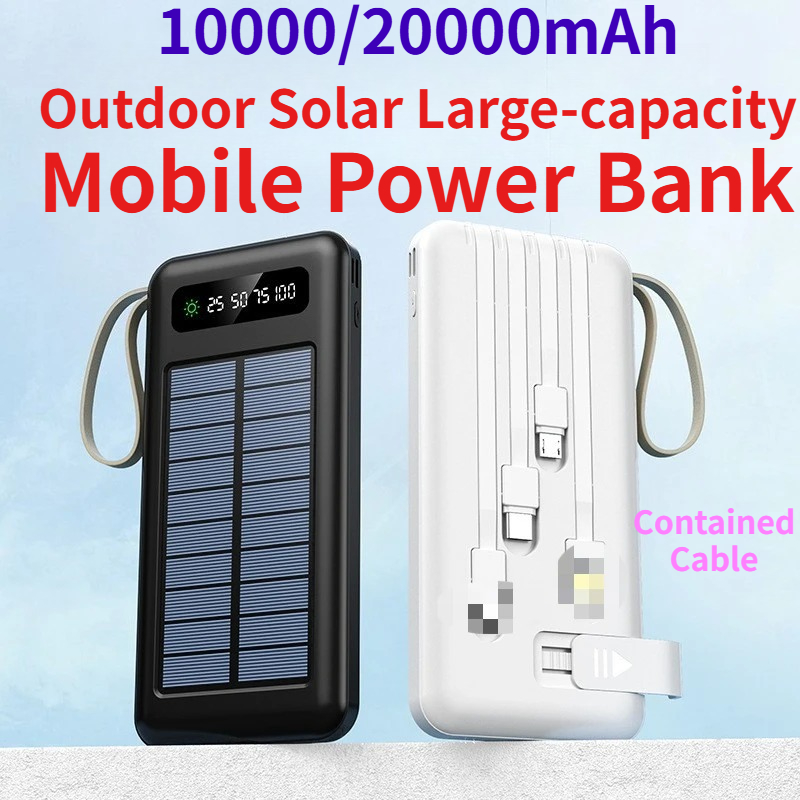 10000/20000mAh Outdoor Solar L - огляд і ціна Usb Charger Dynamo