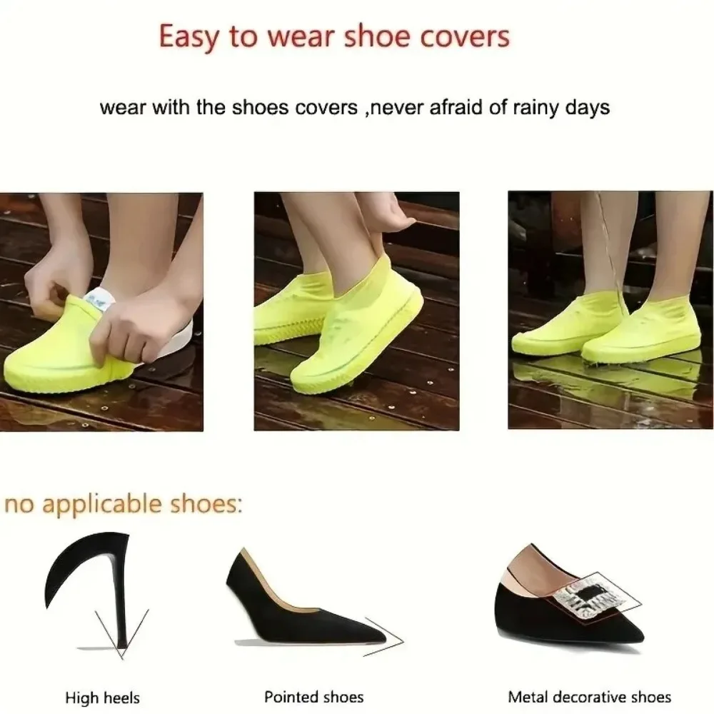 Thick Silicone Rain Boot Cover - огляд і ціна Waterproof Cycling Commute