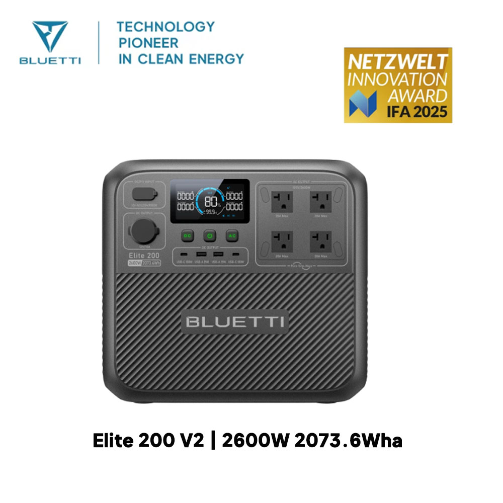 【Renew】BLUETTI Elite 200 V2 Po - огляд і ціна Usb Charger Dynamo