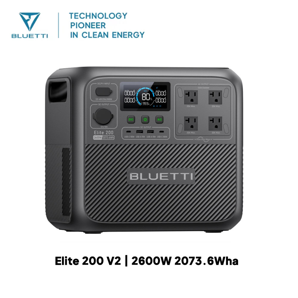 【Renew】BLUETTI Elite 200 V2 Po - огляд і ціна Usb Charger Dynamo
