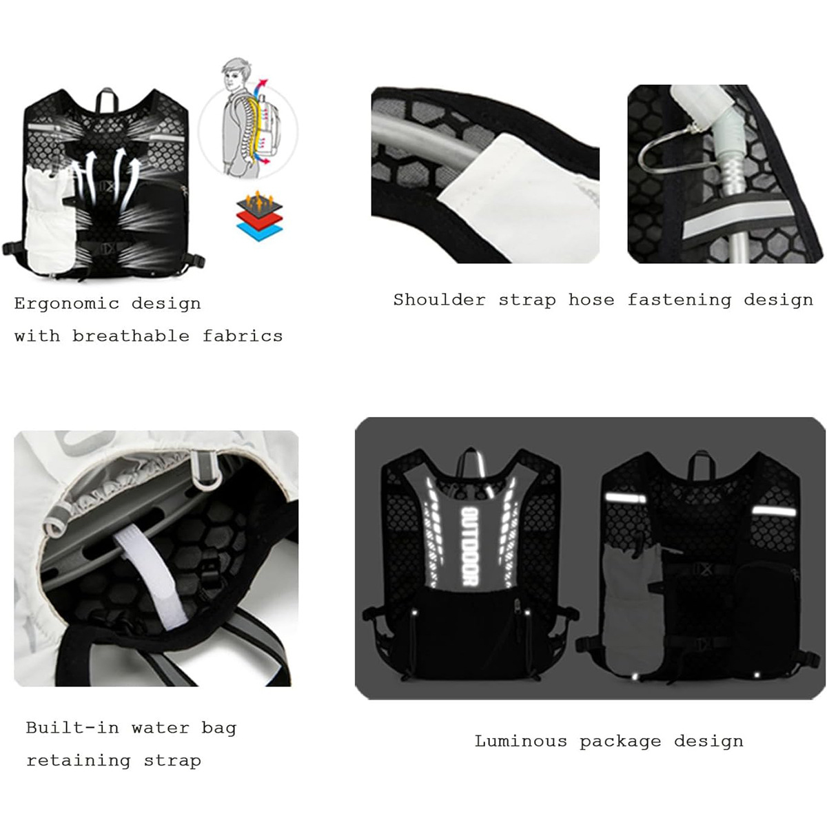 Reflective Running Hydration V - огляд і ціна Reflective Vest Cycling