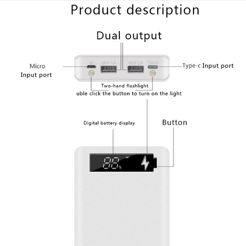 5x18650 Powerbank Portable Pov - огляд і ціна Usb Charger Dynamo