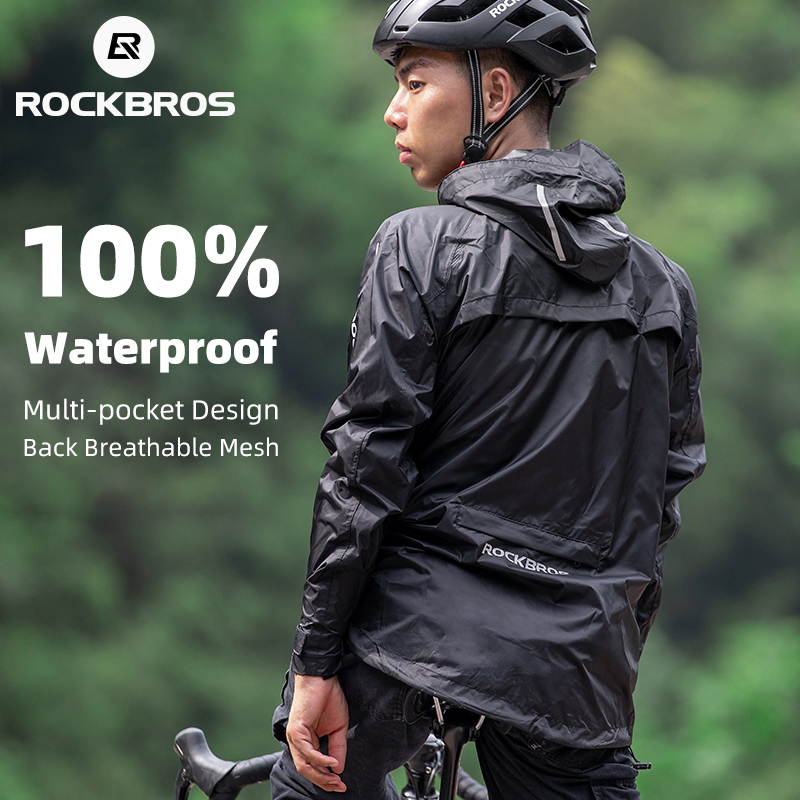 ROCKBROS Waterproof Cycling Ra - огляд і ціна Cycling Rain Jacket Commute